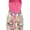Vera Wang Printed Stretch Silksatin Dress in Multicolor (multicolored) - Lyst