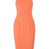 Victoria Beckham Stretchcrepe Dress in Orange (gray) - Lyst