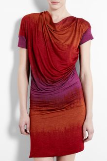 Vivienne Westwood Anglomania Dip Dye Drape Dress - Lyst