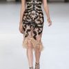 Alexander Mcqueen Lasercut Patentleather and Lace Dress in Black (rose) - Lyst