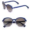 Dior Striped Plastic Round Sunglasses in Blue - Lyst