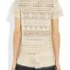 Girl. By Band Of Outsiders Cerise CottonLace Top in Beige (cerise) - Lyst