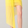 Helmut Lang Twist Front Skirt in Yellow - Lyst