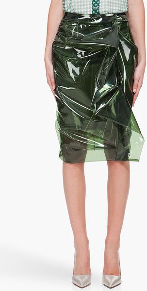 Marc Jacobs Dark Green Sara Skirt in Green - Lyst