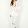 Nightcap Clothing Diamond Crochet Bell Bottom In 2 Colors in White - Lyst