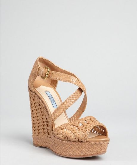 nude woven sandals