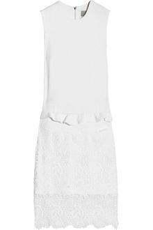 Preen Tilly Crepe and Lace Dress - Lyst