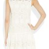 Red Valentino Embellished Macramé Dress in Beige (white) - Lyst