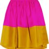 Roksanda Ilincic Jim Colorblock Silktwill Skirt in Purple (fuchsia) - Lyst