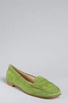 Tod's Green Suede Melanie Moccasin Loafers - Lyst