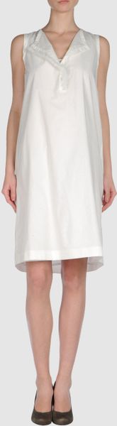 Vera Wang Short Dress in White (black) - Lyst