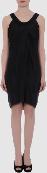 Vera Wang Short Dress in Green - Lyst