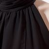 Zara Panelled Halter Neck Dress in Black - Lyst