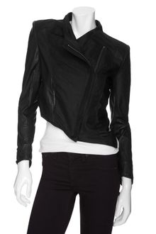 Helmut Lang Exclusive Ramie Combo Crop Jacket - Lyst