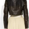 Acne Stars Appliquéd Cropped Leather Biker Jacket in Black - Lyst