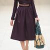 Burberry Prorsum Belted Linen and Cottonblend Trench in Purple (plum) - Lyst