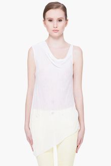 Helmut Lang White Threadbare Tank Top - Lyst
