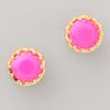 Juicy Couture Princess Studs in Gold (fuchsia) - Lyst