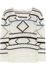 Maje Mojito Cottonblend Openknit Sweater