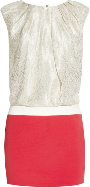  Laureline Metallic Jacquard and Crepe Mini Dress 