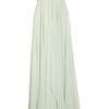 Marchesa Beaded Silk Chiffon Gown in Green - Lyst