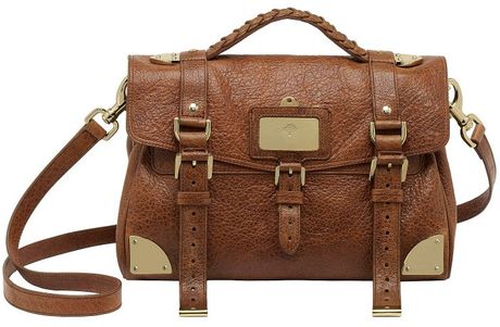 Mulberry Shiny Oak Lambskin Travel Day Bag in Brown (cognac) - Lyst