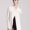 Rick Owens Snap Front Cashmere Cardigan in White (ivory) - Lyst