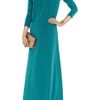 Tibi Slit Silk Crepe De Chine Gown in Blue - Lyst