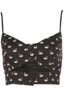 Topshop Petite Cutout Swan Bralet - Lyst