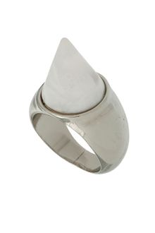 Topshop Frosted Spike Ring - Lyst
