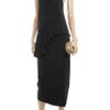 Alexander Wang Asymmetric Jersey Dress in Black - Lyst