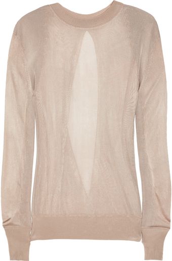 Alexander Wang Openback Fineknit Sweater - Lyst