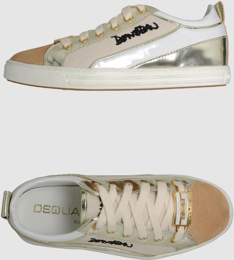 Dsquared2 Dsquared2 Sneakers in Gold - Lyst