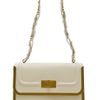 Elie Saab Structured Leather Bag in Beige (black) - Lyst