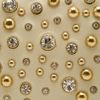 Elie Saab Structured Leather and Crystal Clutch in Gold - Lyst