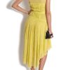 Jason Wu Pleated Sport Mesh Dress in Yellow - Lyst