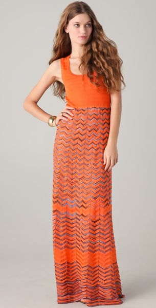 M Missoni Maxi Dress - Lyst