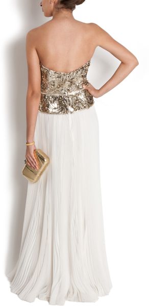 sequin bodice gown