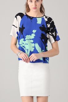 Tibi Fern Print Tie Back Top - Lyst