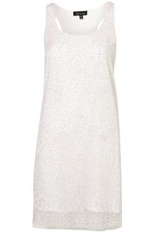 Topshop Embellished Sequin Racer Dress - Lyst