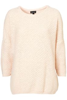 Topshop Knitted Tweedy Panel Jumper - Lyst