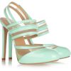 Versus Patentleather and Mesh Pumps in Green (mint) - Lyst
