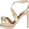 Badgley Mischka Womens Wallis Platform Sandal in Gold (platinum) - Lyst