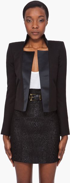 Balmain  Structured Blazer in Black - Lyst