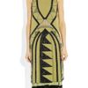 Etro Embellished Silkgeorgette Dress in Yellow - Lyst