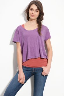 Frenchi® Scoop Neck Boxy Tee - Lyst