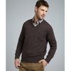 Hickey Freeman  Wool Vneck Sweater in Brown for Men - Lyst