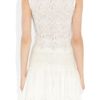 Jay Ahr Lace and Ruffled Silk Gauze Mini Dress in White - Lyst