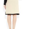 Lanvin Twotone Mattesatin Skirt in Beige - Lyst
