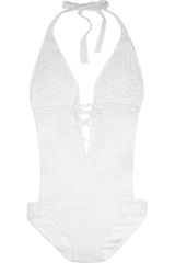 Lisa Maree The River Runs Deep Crocheted Cottonblend Swimsuit